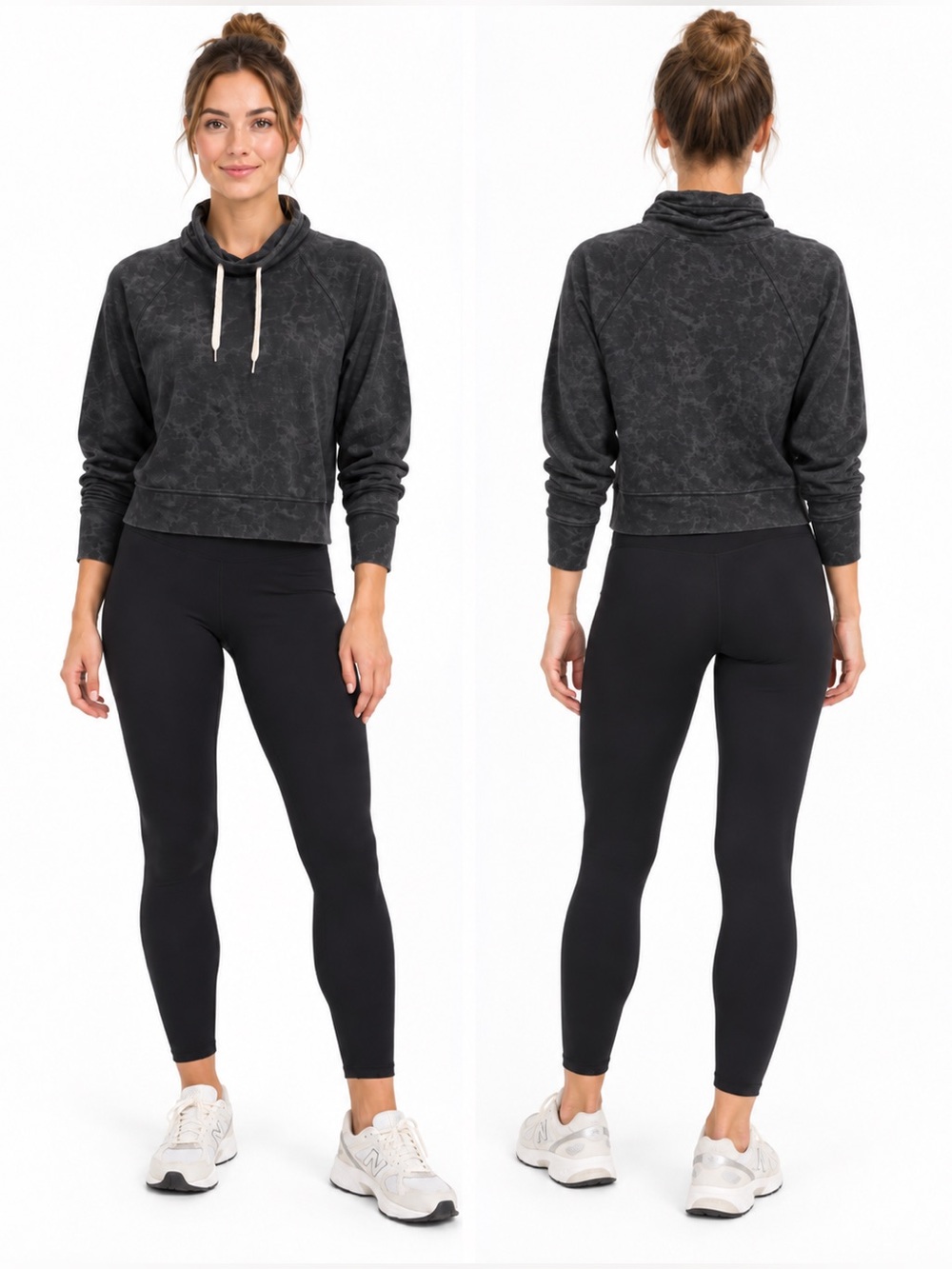 Vuori Halo Crop Funnel Neck